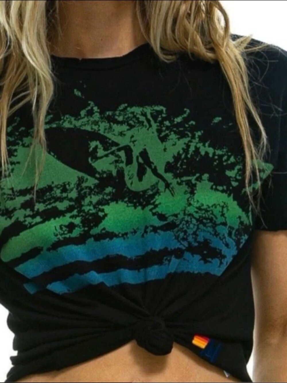 Aviator Nation Surfer Splash Boyfriend Tee